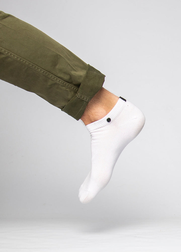 10 Pairs White Ankle Socks| Size. 41-46