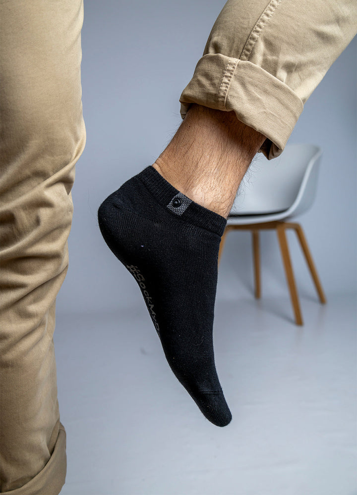 10 Pairs | Black ankle Socks | Size. 41-46