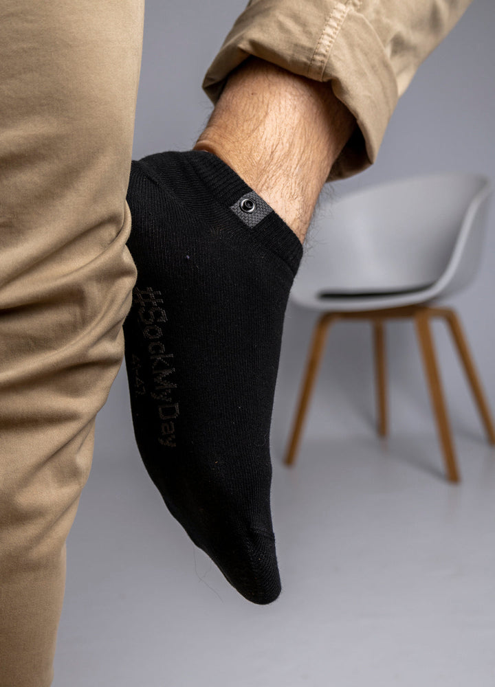10 Pairs | Black ankle Socks | Size. 41-46