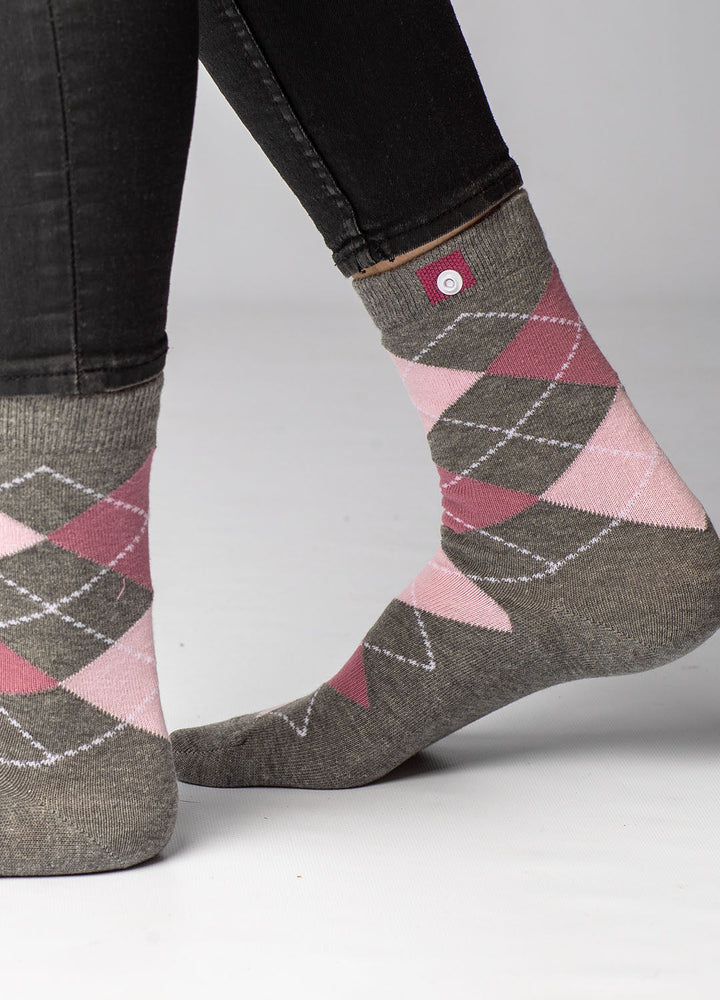 Classic women's socks with button