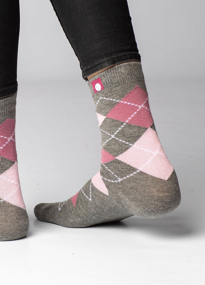 Classic women's socks with button