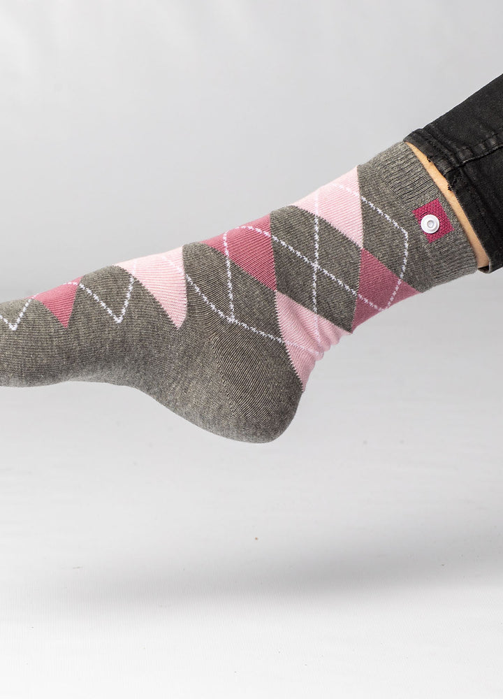 Classic women's socks with button
