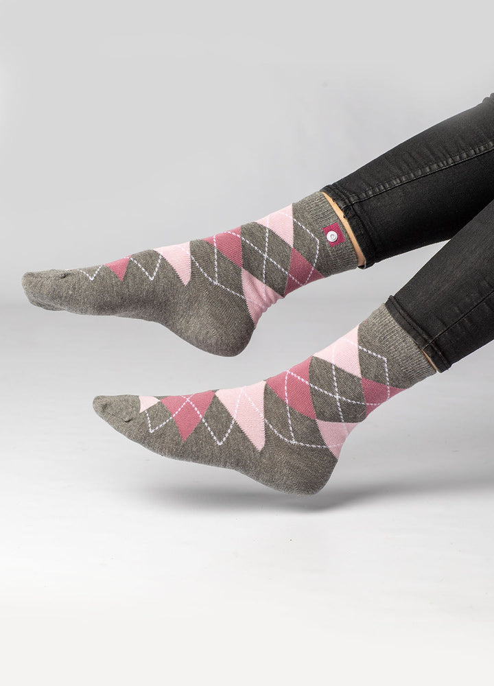 Classic women's socks with button