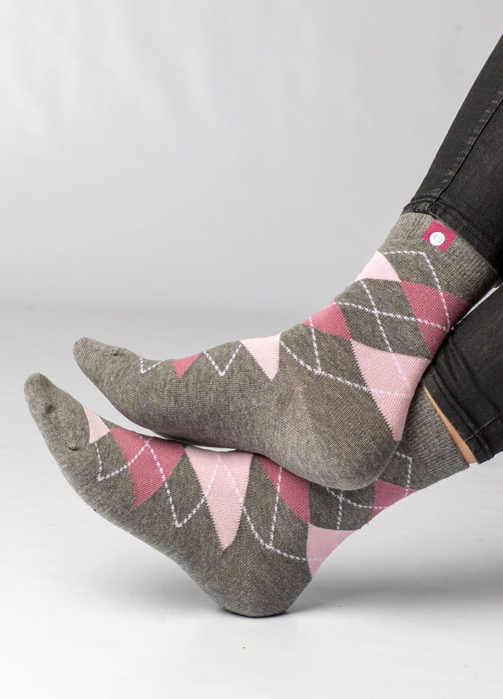 Classic women's socks with button