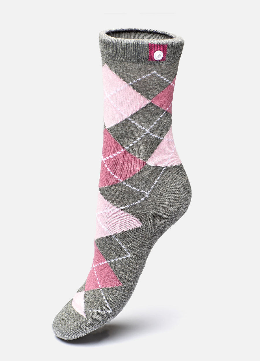 Classic women's socks with button