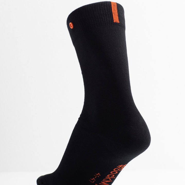 Sort økologiske bomuldsstrømpe model