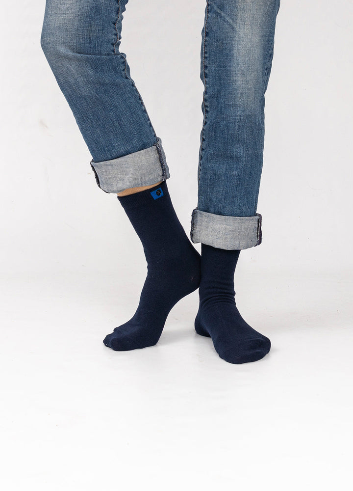 Navy cotton socks | Black cotton | 36-41