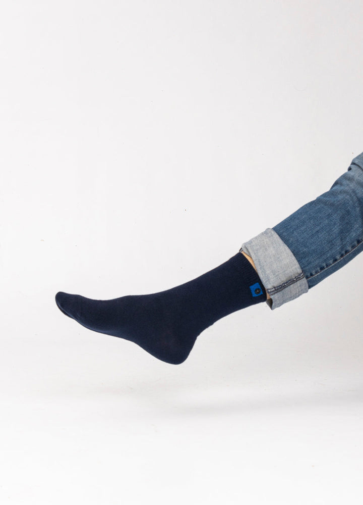 Navy cotton socks | Black cotton | 36-41