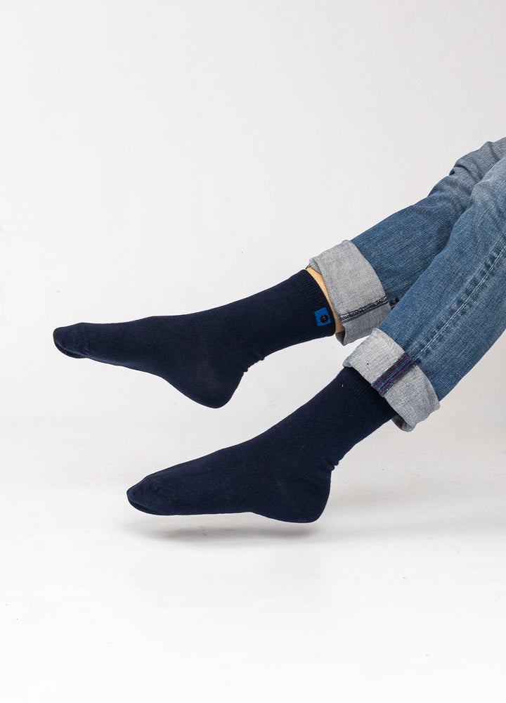 Navy cotton socks | Black cotton | 36-41