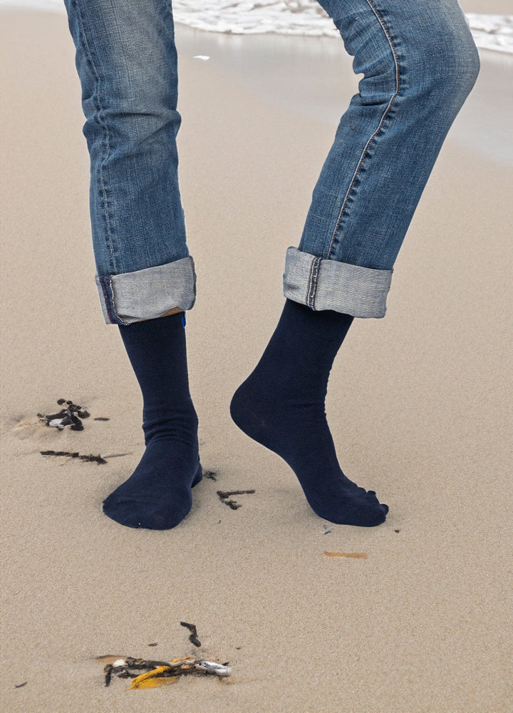 Navy cotton socks | Black cotton | 36-41