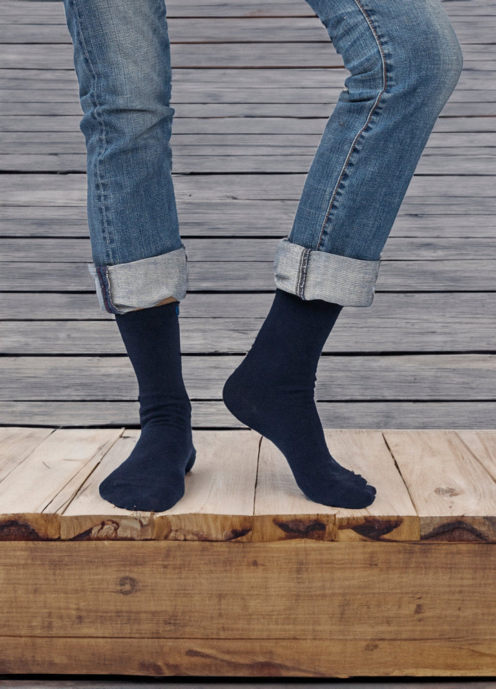 Navy cotton socks | Black cotton | 36-41