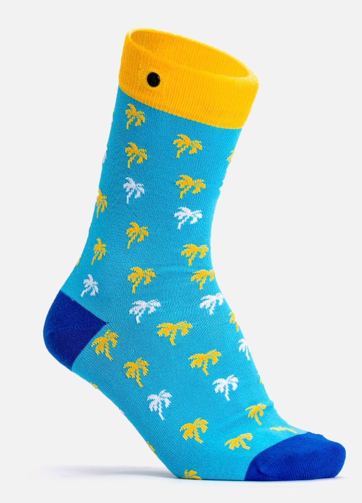 Dudee – organic cotton socks with palm pattern & button