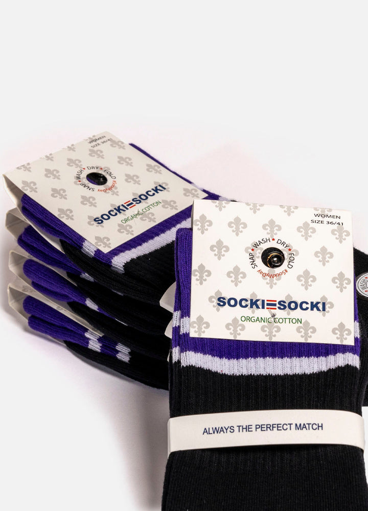 Black sports socks for women