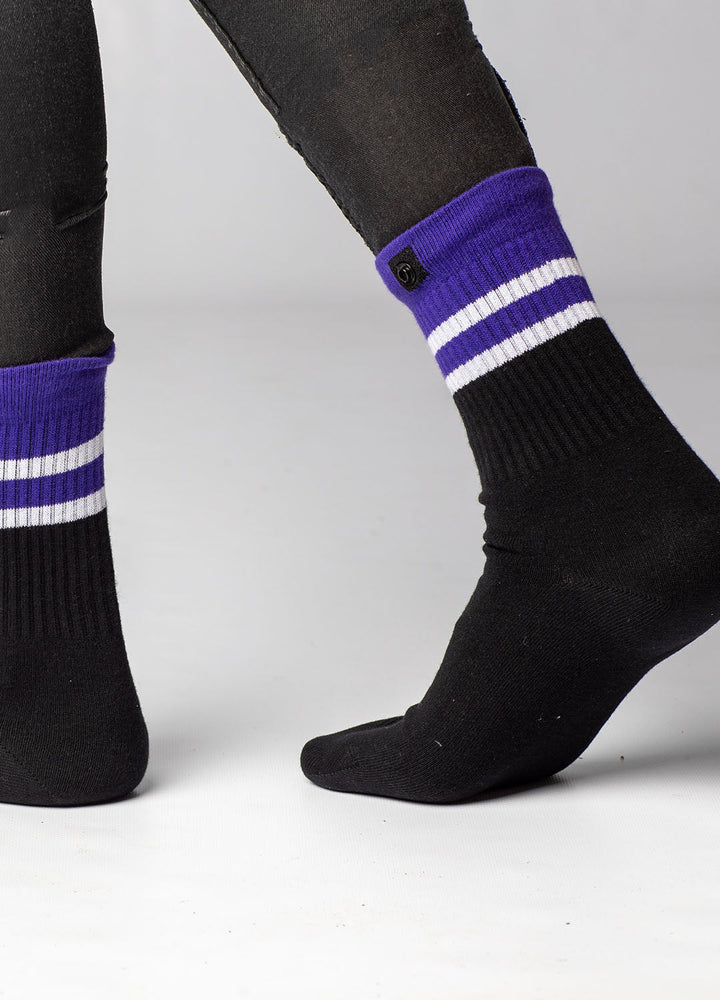 Black sports socks for women