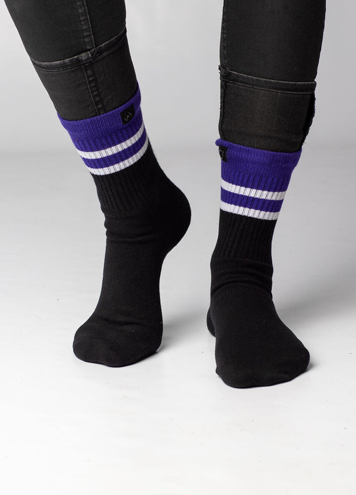 Black sports socks for women