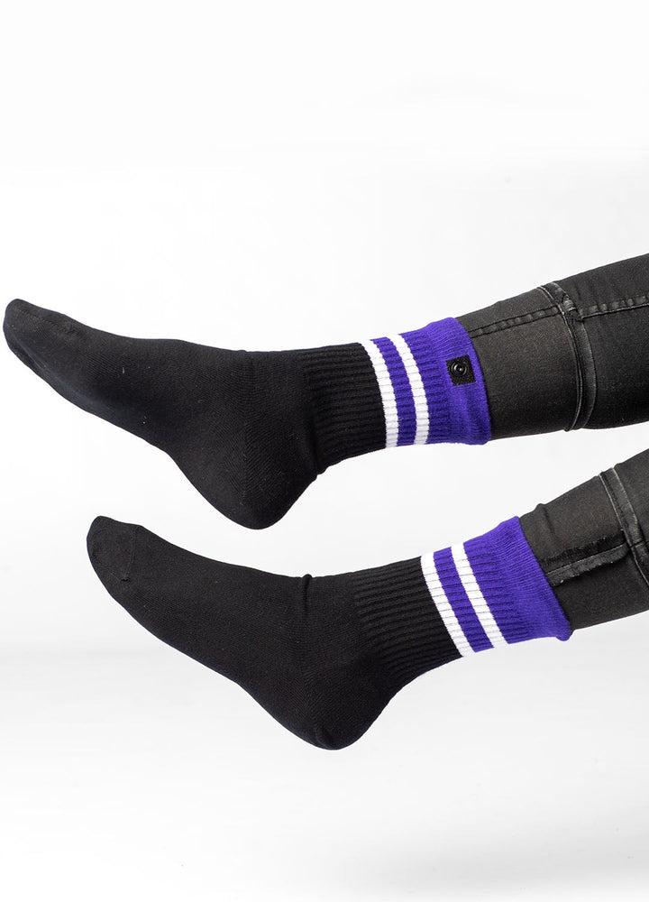 Black sports socks for women