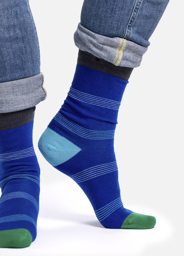 Blue socks – a versatile essential for every outfit