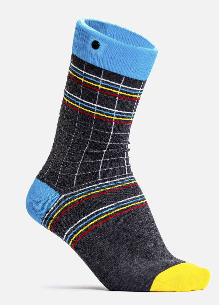 Herma | organic socks with checks & button