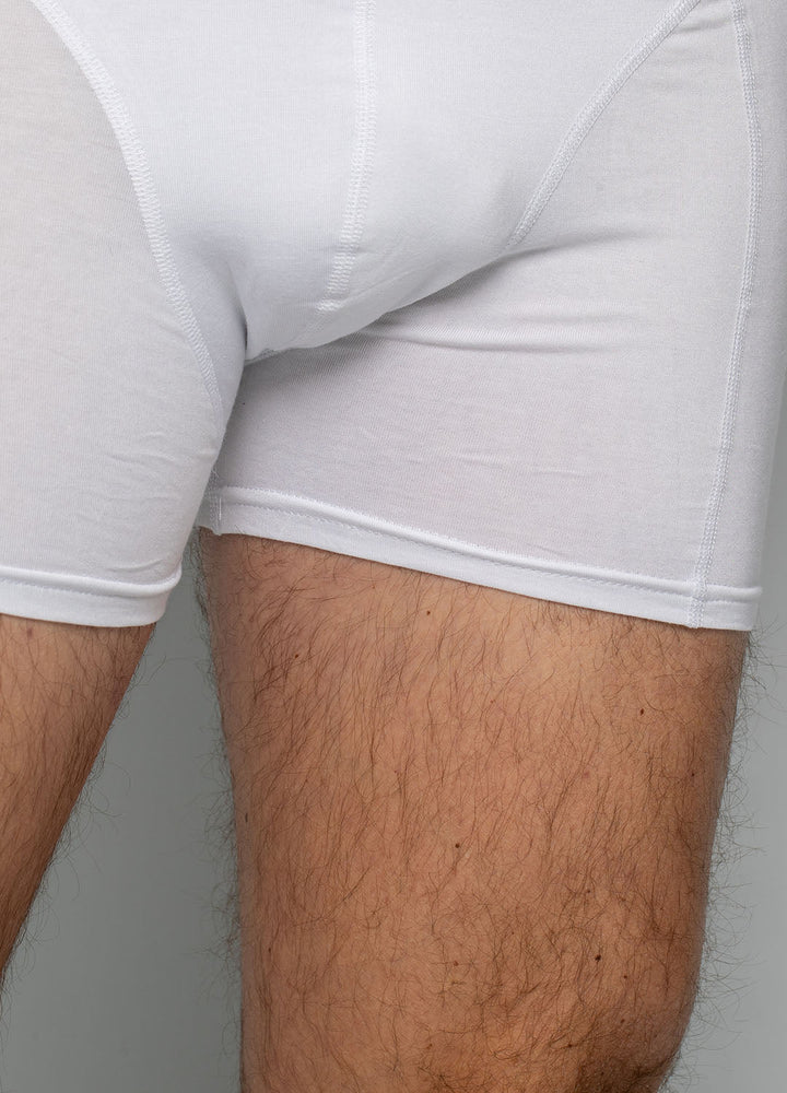 Hvide boxershorts i bambus 1