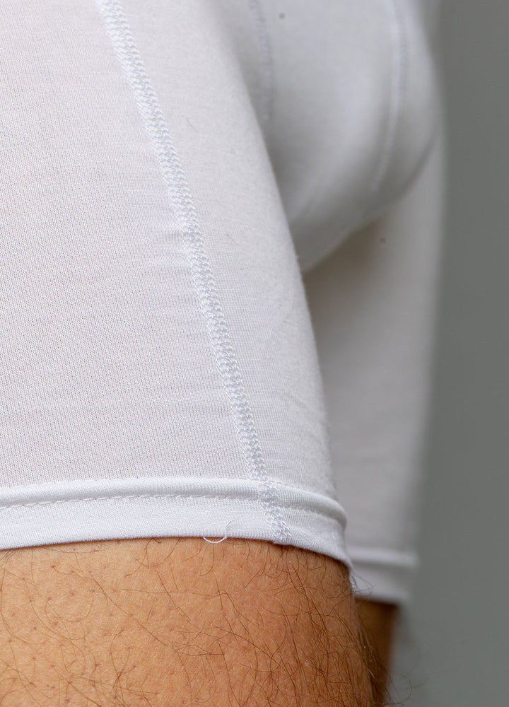 Hvide boxershorts str- L