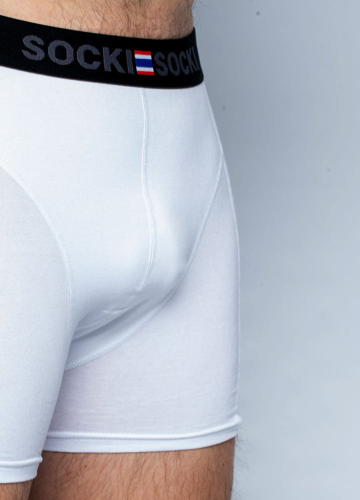 Hvide boxershorts i bambus 4