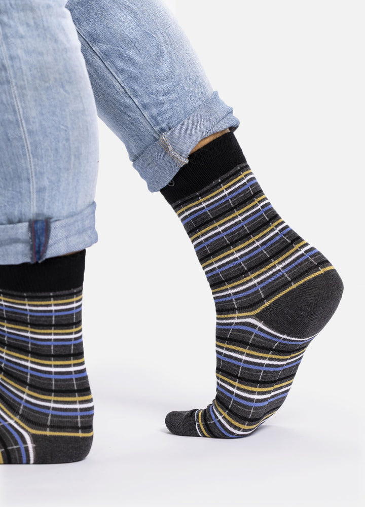 Jiba – Classic Cotton Socks with Stripes