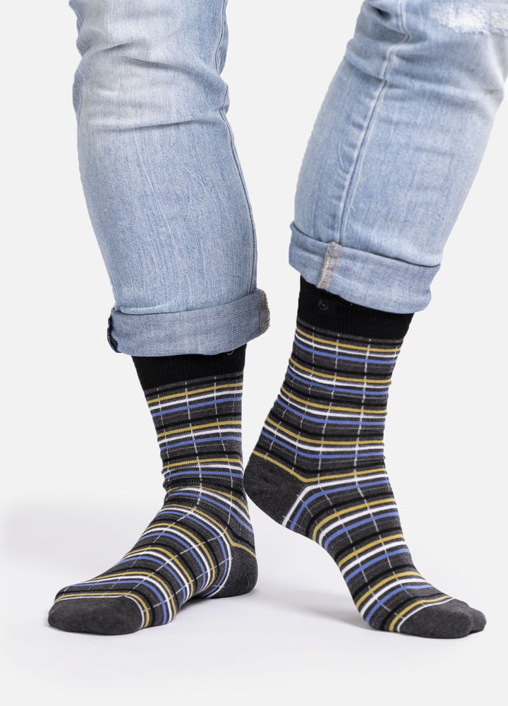Jiba – Classic Cotton Socks with Stripes