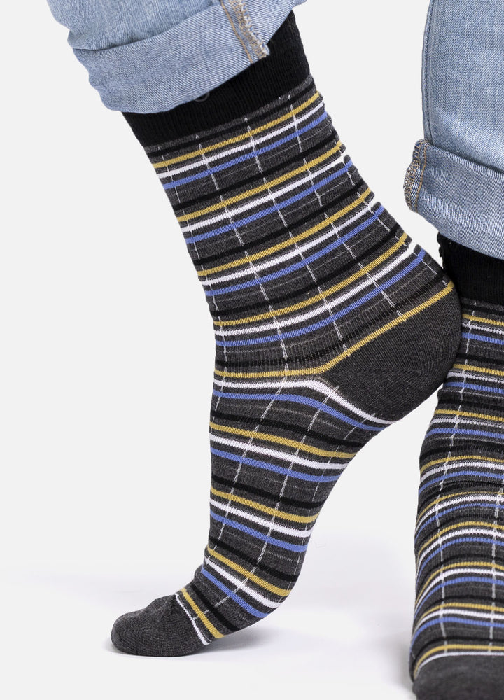 Jiba – Classic Cotton Socks with Stripes