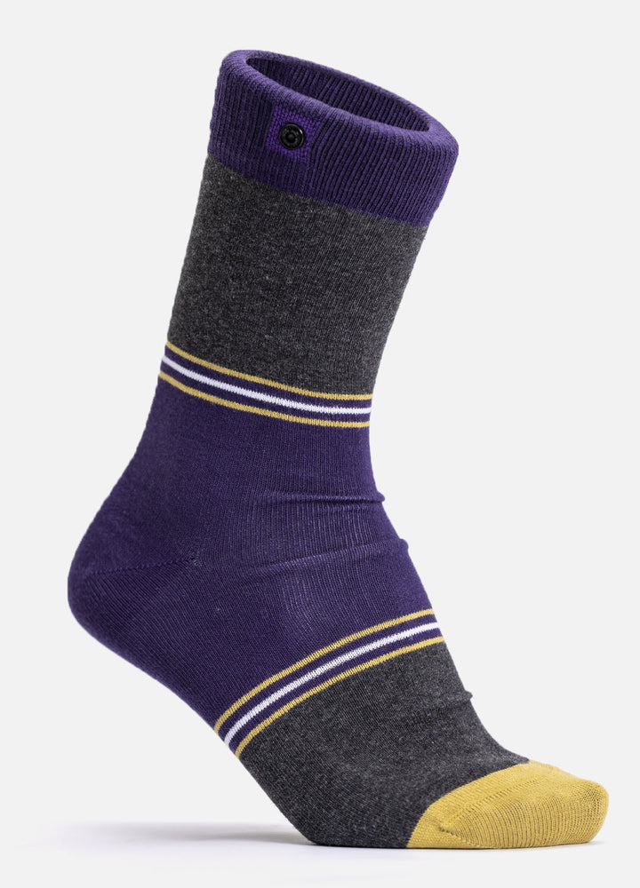 Joccoa | organic cotton socks with sporty elegance & button