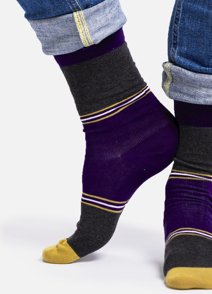 Joccoa | organic cotton socks with sporty elegance & button