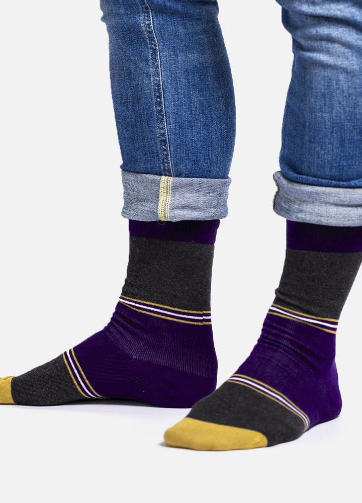 Joccoa | organic cotton socks with sporty elegance & button