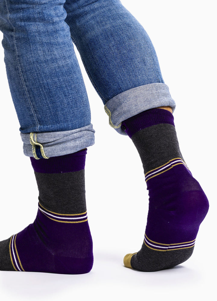Joccoa | organic cotton socks with sporty elegance & button