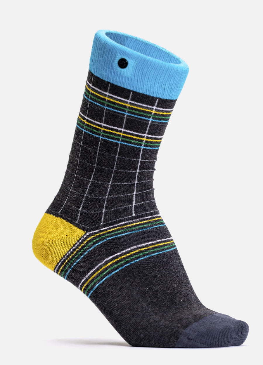 Landa | socks with checks and stripes