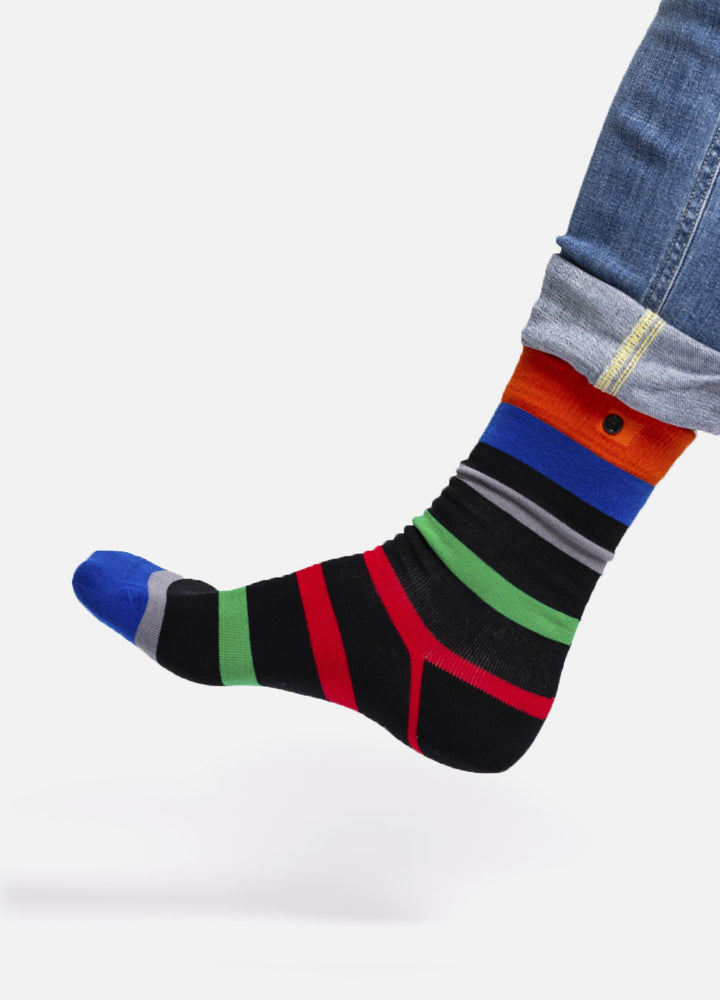 Nardoo | striped socks with button