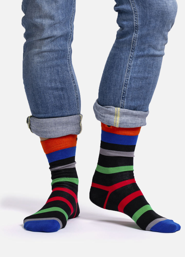 Nardoo | striped socks with button