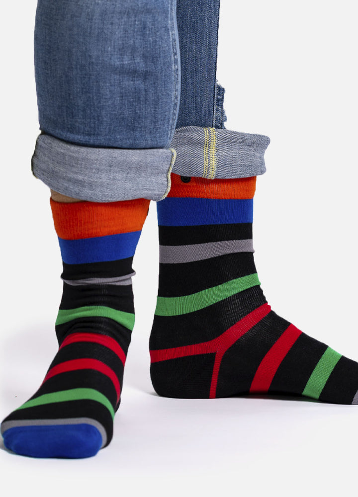 Nardoo | striped socks with button