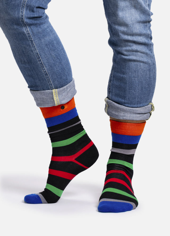Nardoo | striped socks with button
