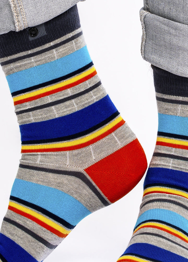 Odda socks | colorful stripes in organic cotton