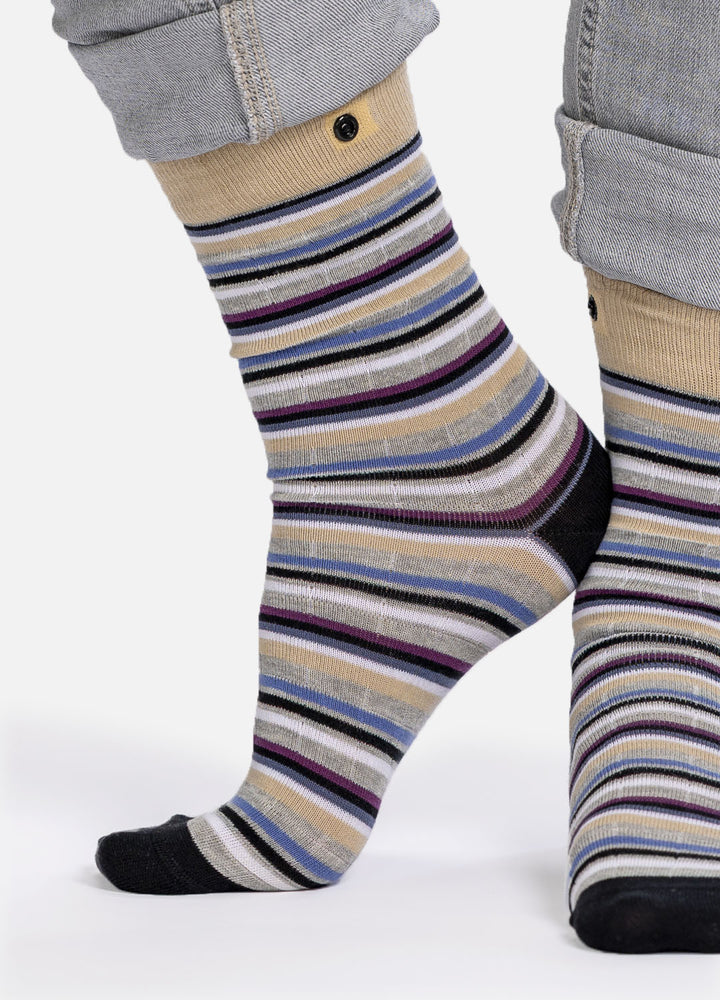 Ogin – organic cotton striped socks for men