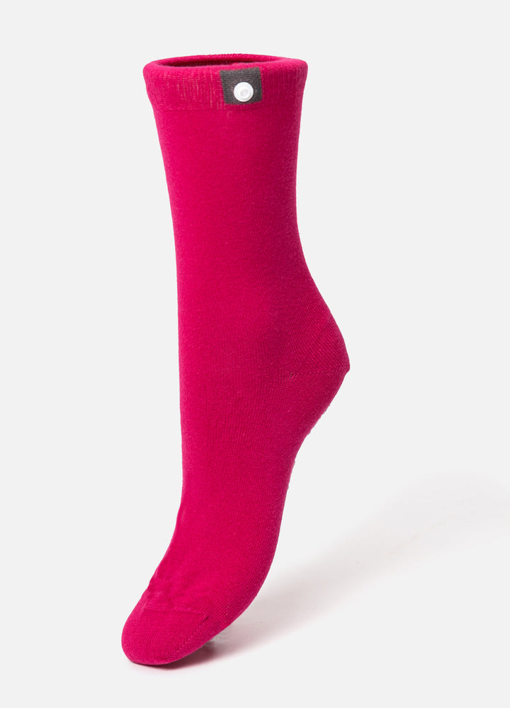 Pink bambus strømper