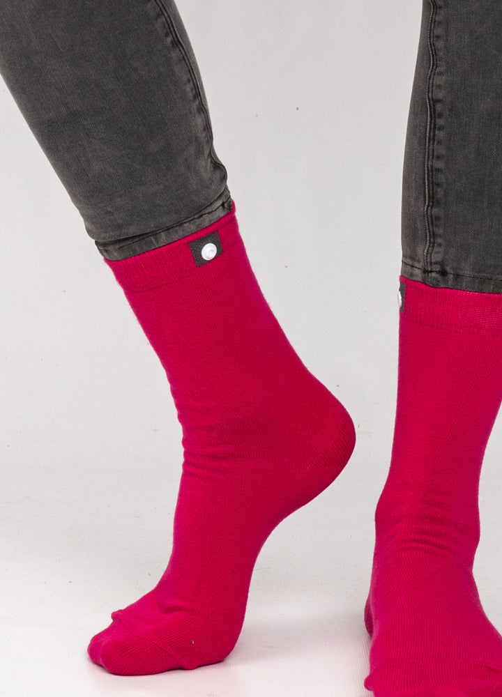 Pink bambus strømper 3