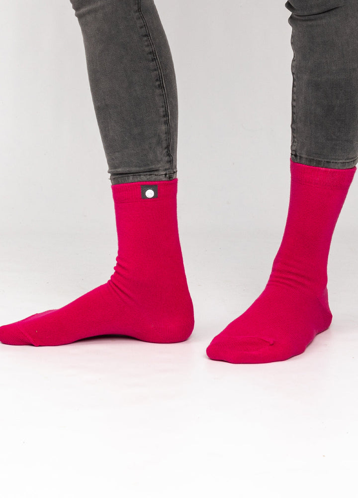 Pink bambus strømper 6