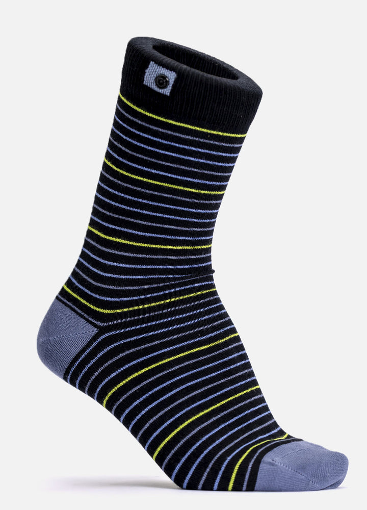 Roto bamboo socks | with elegant stripes & smart button