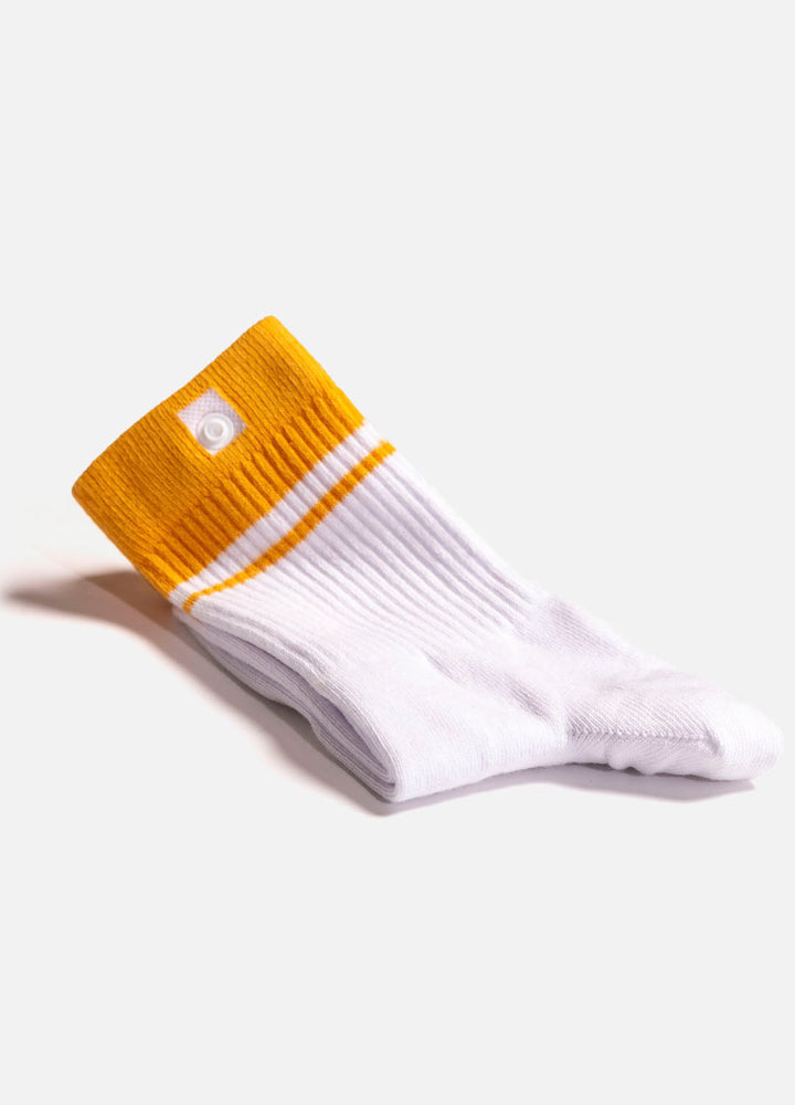 Hvide sportsstrømper i økologiske bomuld