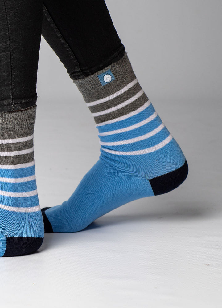 Lyseblå kvindestrømper 5