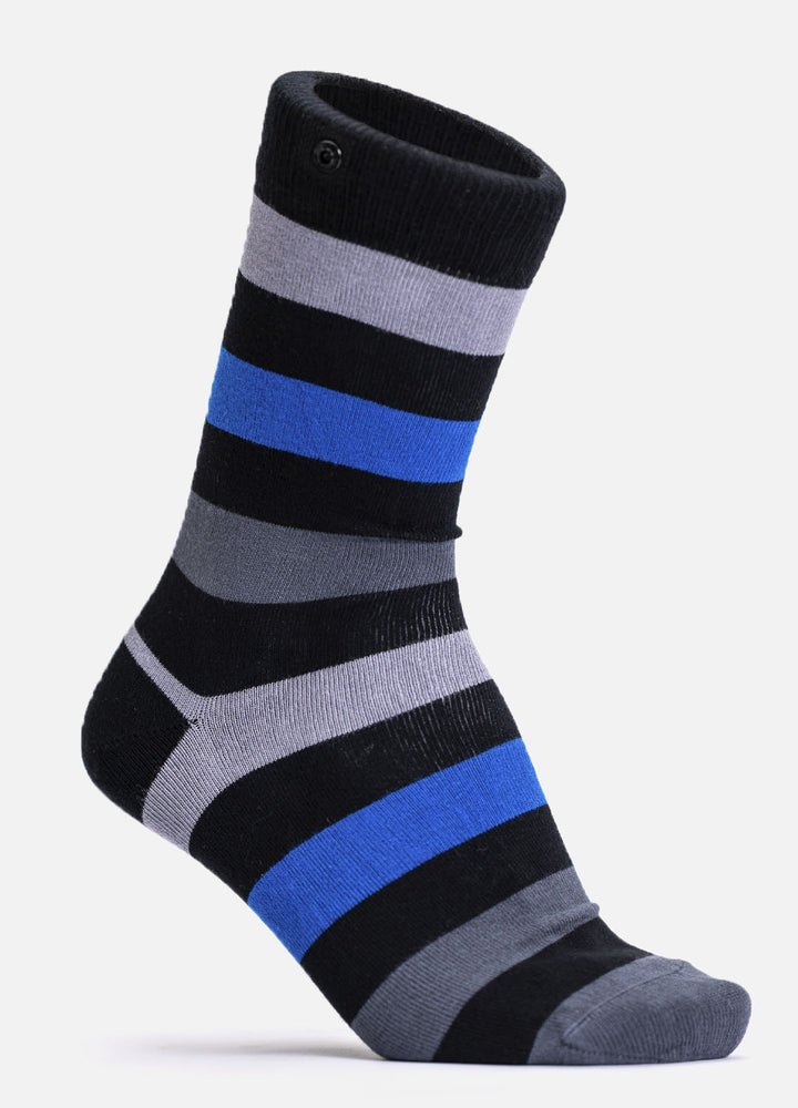 Slany | bamboo socks with stripes & button