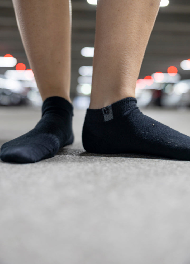 Sorte ankelstrømper i økologisk bomuld 2