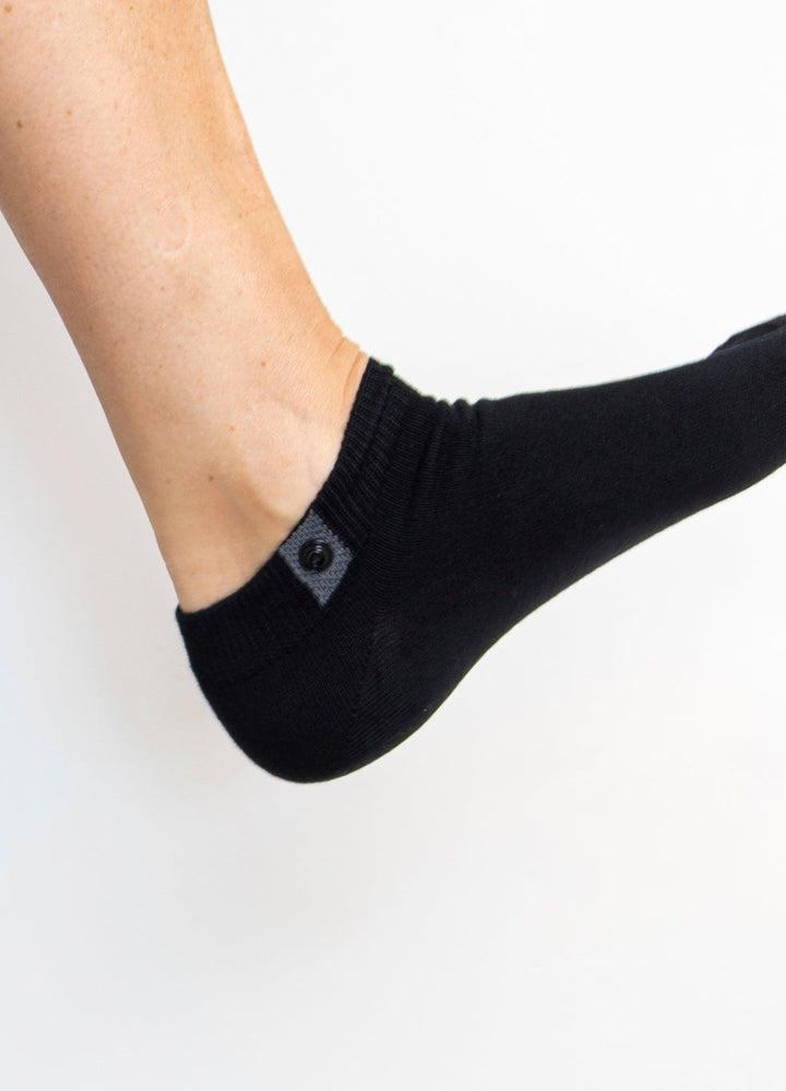 Sorte ankelstrømper i økologisk bomuld 4