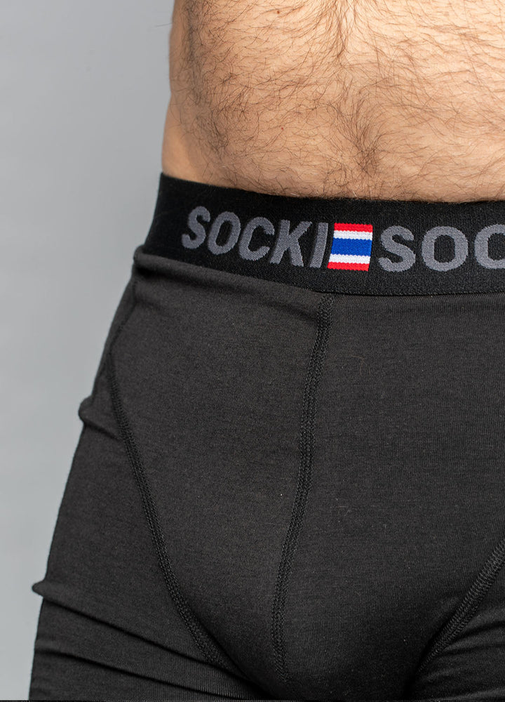 Sorte boxershorts i Bambus