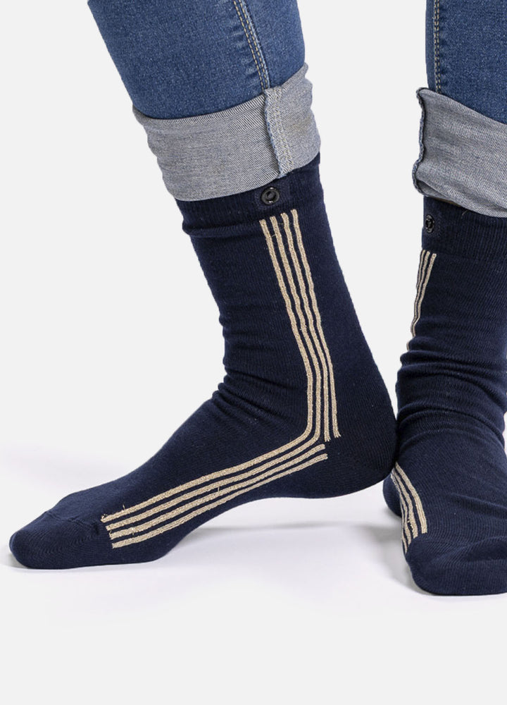 Sporty Spice women’s socks | Navy organic cotton
